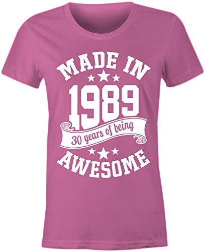 6TN Damen Im Jahre 1989 30 Jahre des Geburtstags T-Shirt - 1