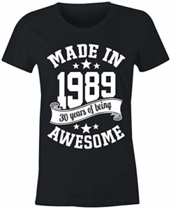 6TN Damen Im Jahre 1989 30 Jahre des Geburtstags T-Shirt - 2