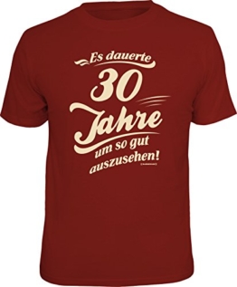 Das Geschenk T-Shirt zum 30. Geburtstag - Mit echtem Siebdruck Bedruckt - 1