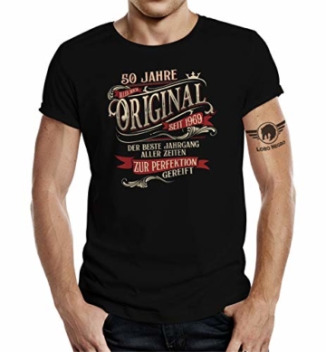 Design, T-Shirt zum 50. Geburtstag: Alles Original - Der Beste Jahrgang - 1