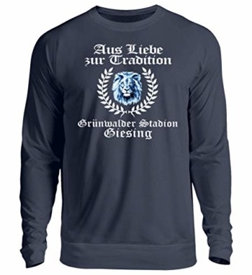 Shirtee AUS Liebe ZUR Tradition - GRÜNWALDER - Unisex Pullover -3XL-Oxford Navy - 1