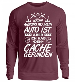 Shirtee Hochwertiger Unisex Pullover - Geocaching Wo Ist Mein Auto? - Caching - Geocacher - Cacher - Cache - Geocache - Geschenk - 1