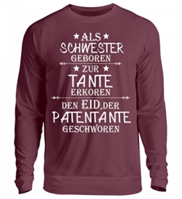 Shirtee Schwester,Tante, Patentante geschworen - Unisex Pullover - 1