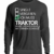 Shirtee Traktor, Bauer, Landwirt, Landwirtschaft, Bäuerin, Traktor, Fendt, Trekker, Bauernhof, Unisex Pullover -M-Jet Schwarz - 1