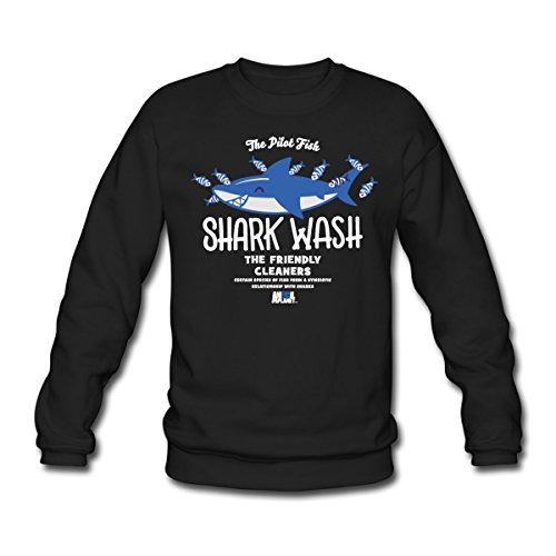 Spreadshirt Animal Planet Pilotfische Und Hai Shark Wash Männer Pullover - 1