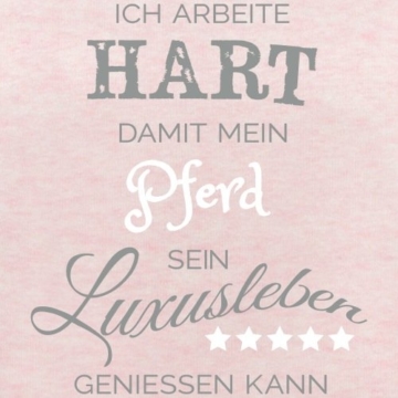 Spreadshirt Arbeite Hart Für Mein Pferd Spruch Frauen Bio-Sweatshirt von Stanley & Stella - 2