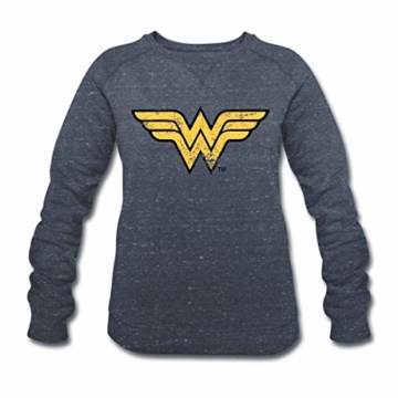 Spreadshirt DC Comics Justice League Wonder Woman Logo Frauen Bio-Sweatshirt von Stanley & Stella - 1