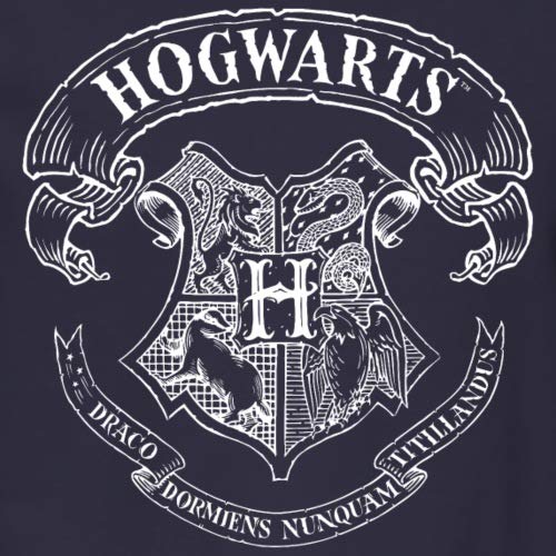 Spreadshirt Harry Potter Hogwarts Wappen Zeichnung Männer Pullover - 2