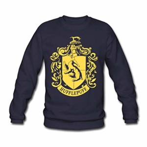 Spreadshirt Harry Potter Hufflepuff Wappen Männer Pullover - 1