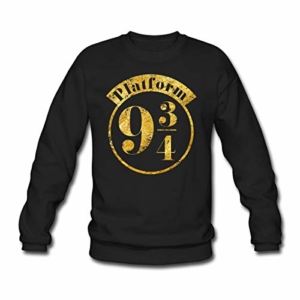 Spreadshirt Harry Potter Platform 9 3/4 Gold Männer Pullover - 1