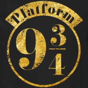 Spreadshirt Harry Potter Platform 9 3/4 Gold Männer Pullover - 2