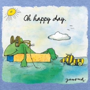 Spreadshirt Janosch Günter Tigerente Oh Happy Day Frauen Bio-Sweatshirt von Stanley & Stella - 2