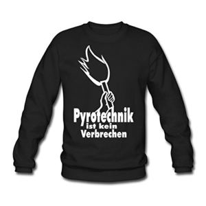 Spreadshirt Pyrotechnik ist kein Verbrechen Männer Pullover - 1