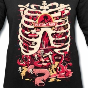 Spreadshirt Rick and Morty Anatomy Park Vergnügungspark Frauen Bio-Sweatshirt von Stanley & Stella - 2