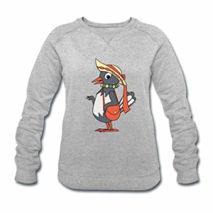 Spreadshirt Sandmännchen Frau Elster Mit Hut Frauen Bio-Sweatshirt von Stanley & Stella - 1
