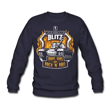 Spreadshirt World of Tanks Blitz Tanks Guns Rock'n'Roll Männer Pullover - 1