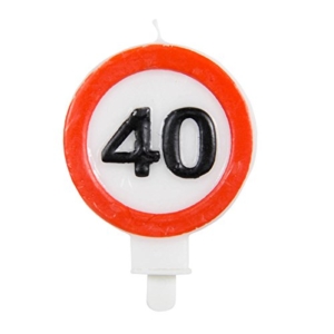 24-tlg. Partyset 40. Geburtstag Dekoset Dekobox - Verkehrschild - Girlanden, Luftballons - 6