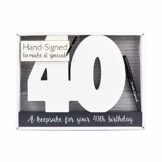 40. Geburtstag, besonderer Anlass, Gästebuch, 40. Geburtstagsgeschenk, 40. Party - 1