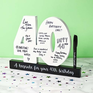 40. Geburtstag, besonderer Anlass, Gästebuch, 40. Geburtstagsgeschenk, 40. Party - 3